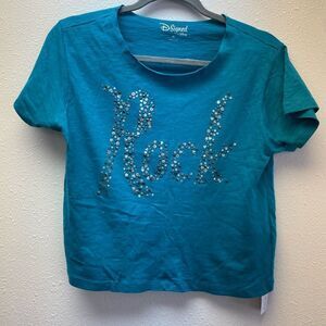 Disney Rock T shirt Sz XL Teal with stud detail (04/19)